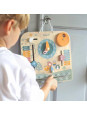 VIGA PolarB Drewniany Kalendarz i Zegar Montessori VIGA PolarB Drewniany Kalendarz i Zegar Montessori