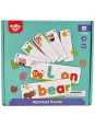 TOOKY TOY Puzzle Alfabet Montessori Nauka Literek Słów Zwierzątka 57 el.