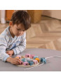 VIGA PolarB Sorter Kształtów Zegar nawlekanka Montessori
