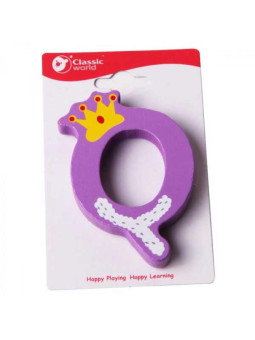 CLASSIC WORLD Drewniana Literka Q