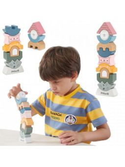 VIGA PolarB Drewniana Układanka Balansująca Wieża