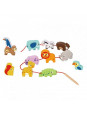 WOOPIE GREEN Drewniane Klocki do Nawlekania Zwierzęta Safari ZOO 13 el. WOOPIE GREEN Drewniane Klocki do Nawlekania Zwierzęta Safari ZOO 13 el.