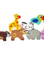 WOOPIE GREEN Drewniane Klocki do Nawlekania Zwierzęta Safari ZOO 13 el. WOOPIE GREEN Drewniane Klocki do Nawlekania Zwierzęta Safari ZOO 13 el.