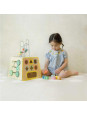 CLASSIC WORLD Drewniana Kostka Edukacyjna Sensoryczna 6w1