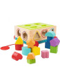 TOOKY TOY Drewniany Sorter Wózek Klocki 16 el.
