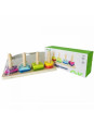 TOOKY TOY Sorter Kształtów z Kolorowymi Blokami Montessori