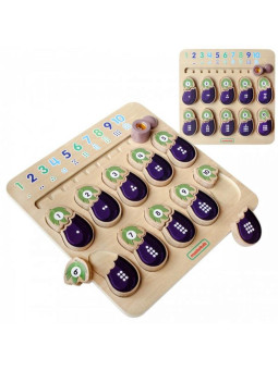 MASTERKIDZ Tablica Edukacyjna Bakłażan Nauka Liczb Montessori