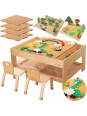 MASTERKIDZ Drewniany Stół Edukacyjny + AKCESORIA STEM WALL + 359 el.