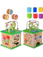 TOOKY TOY Kostka Edukacyjna Sorter Labirynt Przeplatanka Zwierzątka
