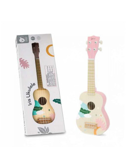 CLASSIC WORLD Drewniane Ukulele Gitara dla Dzieci Różowa