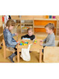 MASTERKIDZ Duża Drewniana Nawlekanka Sznurowanka Karty w pudełku Montessori