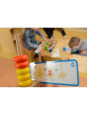MASTERKIDZ Duża Drewniana Nawlekanka Sznurowanka Karty w pudełku Montessori