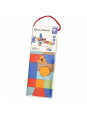 CLASSIC WORLD Drewniane Klocki do Nawlekania Figury Geometryczne 21 el.