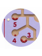 Sensoryczna tablica manipulacyjna Hipopotam drewniana Viga Toys Montessori