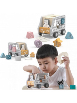 Drewniany samochód do ciągnięcia Viga Toys