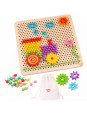 TOOKY TOY Mozaika Montessori Układanka z Pinezkami Wpinaczka 88 el. TOOKY TOY Mozaika Montessori Układanka z Pinezkami Wpinaczka 88 el.