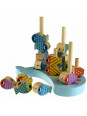 TOOKY TOY Drewniana Gra Wieloryb i Rybki Wielofunkcyjna 4 w 1 TOOKY TOY Drewniana Gra Wieloryb i Rybki Wielofunkcyjna 4 w 1