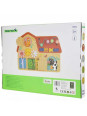TOOKY TOY Drewniana Tablica Montessori Manipulacyjna Zamki Zębatki Pętle