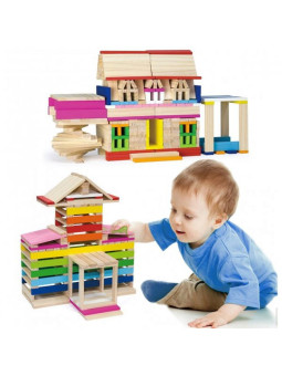 Viga Drewniane Klocki konstrukcyjne Budynki