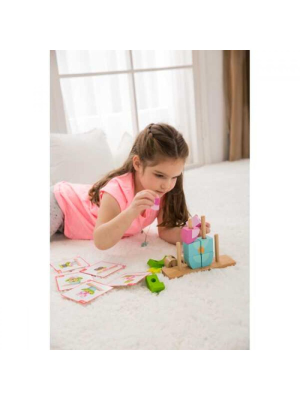 Kreatywne Drewniane Klocki Przestrzenne 3d Classic World Sowa