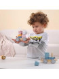 Viga Drewniana Kolejka z wagonikami i zwierzątkami do ciągnięcia PolarB Montessori