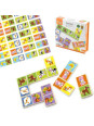 Drewniana gra Domino Farma Viga Toys 28 elementów Montessori Drewniana gra Domino Farma Viga Toys 28 elementów Montessori
