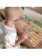 TOOKY TOY Drewniana Gra Nauka Liczenia Zwierzątka TOOKY TOY Drewniana Gra Nauka Liczenia Zwierzątka