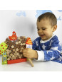TOOKY TOY Gra Jenga Spadająca Kura Drewniana Farma TOOKY TOY Gra Jenga Spadająca Kura Drewniana Farma