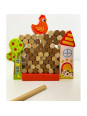 TOOKY TOY Gra Jenga Spadająca Kura Drewniana Farma TOOKY TOY Gra Jenga Spadająca Kura Drewniana Farma