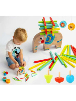 TOOKY TOY Zestaw Gier Zręcznościowych Bierki Bączek JoJo Słonik 46 el.