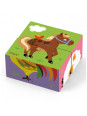 Drewniana układanka Farma Puzzle Viga Toys 4 klocki