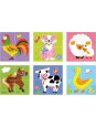 Drewniana układanka Farma Puzzle Viga Toys 4 klocki