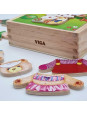 Viga Drewniana Układanka Logiczna Puzzle Ubierz Misia Dziewczynkę Viga Drewniana Układanka Logiczna Puzzle Ubierz Misia Dziewczynkę