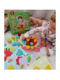 TOOKY TOY Układanka Klocki dla Dzieci Zwierzęta Dopasuj Nauka Kształtów Kolorów + Plansze TOOKY TOY Układanka Klocki dla Dzieci Zwierzęta Dopasuj Nauka Kształtów Kolorów + Plansze