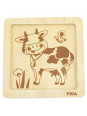 VIGA Poręczne Drewniane Puzzle Krówka VIGA Poręczne Drewniane Puzzle Krówka