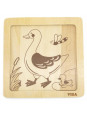 VIGA Poręczne Drewniane Puzzle Kaczuszka VIGA Poręczne Drewniane Puzzle Kaczuszka