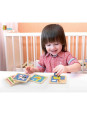 VIGA Poręczne Drewniane Puzzle Żyrafa
