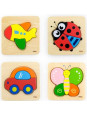VIGA Pierwsze drewniane Puzzle maluszka Miś VIGA Pierwsze drewniane Puzzle maluszka Miś