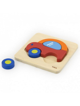 VIGA Pierwsze drewniane Puzzle maluszka Samochód