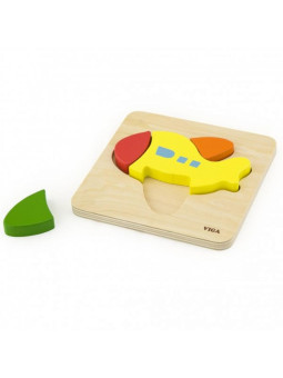 VIGA Pierwsze drewniane Puzzle maluszka Samolot