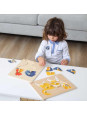 VIGA Drewniane Puzzle Montessori Kogut z Pinezkami VIGA Drewniane Puzzle Montessori Kogut z Pinezkami