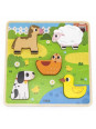 VIGA Drewniana Układanka Puzzle Zwierzątka Farma do Dopasowania VIGA Drewniana Układanka Puzzle Zwierzątka Farma do Dopasowania