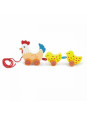 VIGA Zestaw do ciągnięcia Kurka z kurczakami 36 cm VIGA Zestaw do ciągnięcia Kurka z kurczakami 36 cm