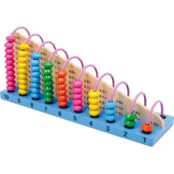 Liczydło drewniane dla dzieci - 55 korali small foot design - drewniana zabawka edukacyjna dla 6 latka