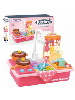 WOOPIE Zlewozmywak 2w1 Kuchnia dla Dzieci Różowa