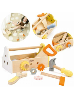 CLASSIC WORLD Drewniany Zestaw Narzędzi Skrzynka 20 el.