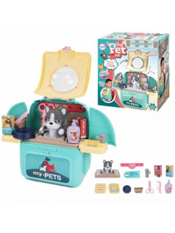 WOOPIE Pies Przenośny Salon Piękoności 2w1 w Plecaku Transporter