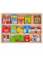 TOOKY TOY Drewniany Zestaw Budynków i Figurek Miasto TOOKY TOY Drewniany Zestaw Budynków i Figurek Miasto