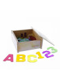 MASTERKIDZ Przezroczyste Cyfry i Litery 38 szt. Montessori MASTERKIDZ Przezroczyste Cyfry i Litery 38 szt. Montessori