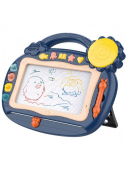 WOOPIE Znikopis Tablica Magnetyczna Kolorowa Stempelki Niebieski